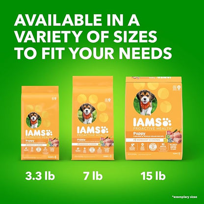 IAMS Smart Puppy Dry Dog Food with Real Chicken, 7 lb. Bag - PAWPICO
