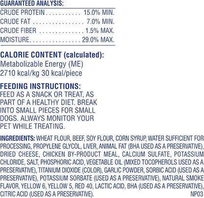Canine Carry Outs Dog Treats, Snausages in a Blanket, Beef & Cheese Flavor, 22.5 Ounce (Pack of 4), Chewy Outside, Savory Inside - PAWPICO
