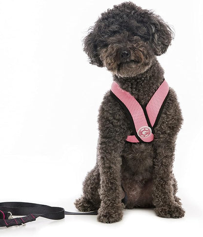Gooby Comfort X Head In Harness - Pink, X-Large - No Pull Small Dog Harness Patented Choke-Free X Frame - Perfect on the Go Dog Harness for Medium Dogs No Pull or Small Dogs for Indoor and Outdoor Use Gooby