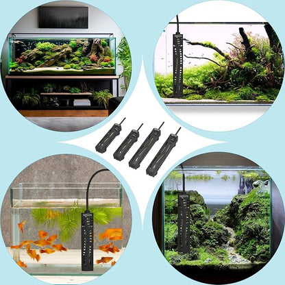 Fish Tank Heater,Aquarium Heaters,50W Aquariums Betta Heating for 5-15 Gallon with LED Temperature Display SEAOURA