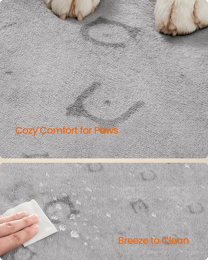 Feandrea Washable Pee Pads for Dogs, 2 Pack, Reusable Dog Pads, 60 x 48 Inches, XL, Waterproof Pet Training Pads, Leakproof, Non-Slip, Super Absorbent, for Dogs, Cats, Rabbits, Dove Gray UPTD004G01 - PAWPICO