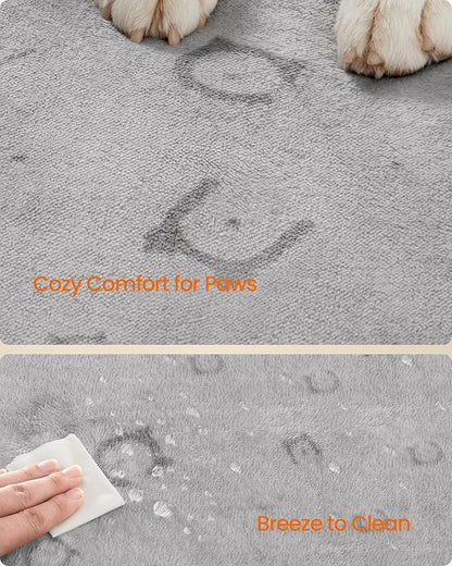 Feandrea Washable Pee Pads for Dogs, 2 Pack, Reusable Dog Pads, 60 x 48 Inches, XL, Waterproof Pet Training Pads, Leakproof, Non-Slip, Super Absorbent, for Dogs, Cats, Rabbits, Dove Gray UPTD004G01 - PAWPICO