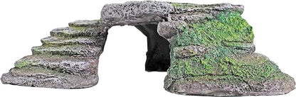 PENN-PLAX Reptology Shale Scape Step Ledge – Decorative Resin for Aquariums & Terrariums – Great for Reptiles, Amphibians, and Fish – Small Penn-Plax