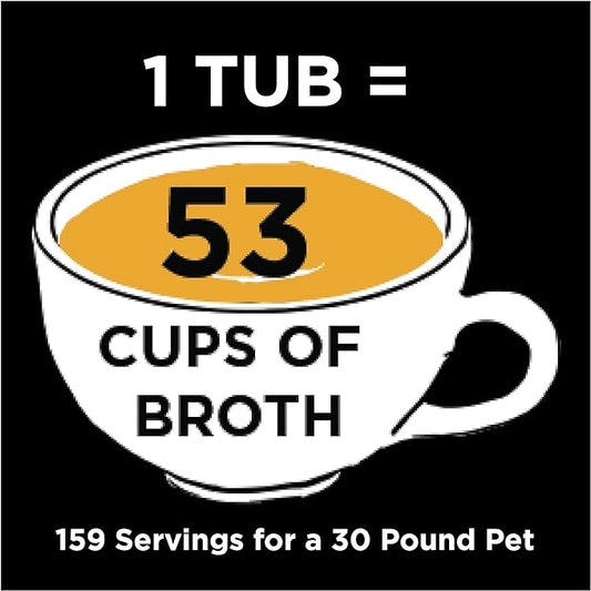 Nature's Diet Pet Bone Broth Protein Powder with Pumpkin, Fish Oil and Turmeric (Chicken, 16 oz = 159 Servings) NaturesDiet%C2%AE