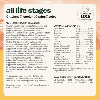 Canidae All Life Stages Real Chicken & Ancient Grains Recipe – High Protein Premium Dry Dog Food for All Ages, Breeds, and Sizes– 40 lbs. - PAWPICO