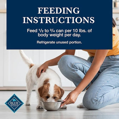 Blue Buffalo Homestyle Recipe Adult Wet Dog Food, Made with Natural Ingredients, Chicken Dinner With Garden Vegetables, 12.5-oz. Can (Pack of 12) - PAWPICO