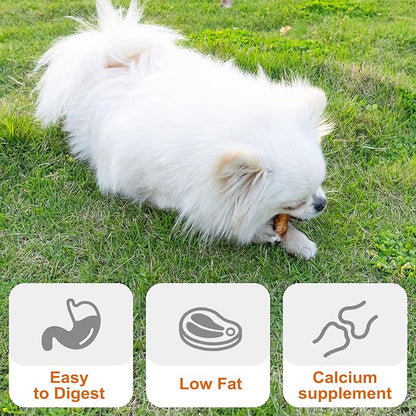 MON2SUN Dog Treats, Chicken Wrapped Calcium Dog Bones Without Rawhide, 2.3 Inch Training Treats for Teeth Cleaning and Fresh Breath, Dog Chews for Puppy and Small Dogs (28 Count - Pack of 1) - PAWPICO