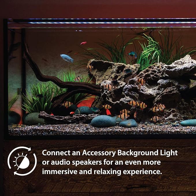 Current USA 36-48" Inch Satellite Freshwater LED Plus Full Spectrum RGB+W Light for Aquariums | Wireless 24 Hour Remote Control Fish Tank Lighting (4507) Current+USA