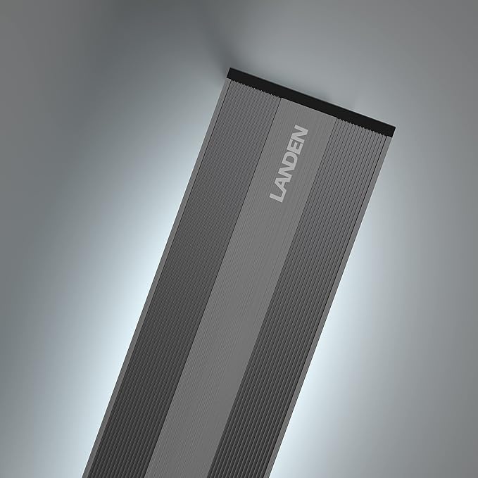 LANDEN AQUABRITE 45 LED Aquarium Light RGB+W for 17.72in (45cm) Rimless Freshwater Fish Tanks - Full Spectrum Lighting with Adjustable Brightness with Controller Landen