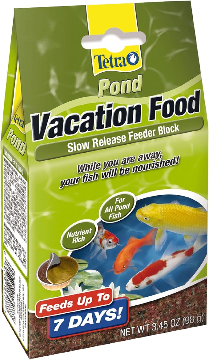 TetraPond Vacation Food Slow Release Feeder Block, 3.45 Ounce - 16477 Tetra