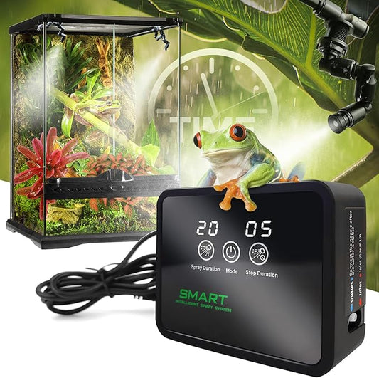 Reptile Fogger Automatic Reptile Mister Fogger for Terrarium, Timed Reptile Humidifiers for Chameleon/Lizard/Snake/Turtle/Frog MYGIIKAKA