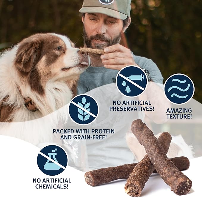 Mon Ami Beef Meat Sticks for Dogs with Farm Fresh Vegetables (11 Oz) – Human Grade Dog Treats with Superfoods - Training Treats for Dogs - Healthy Dog Treats for Small, Medium and Large Dogs - PAWPICO