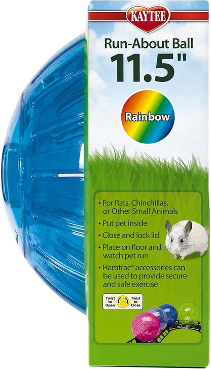 Kaytee 11.5" Assorted Color Run-About Exercise Ball For Pet Rats & Chinchillas Kaytee