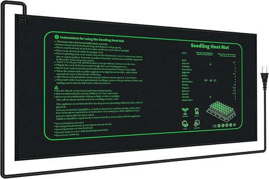 1 Pack (10" x 20.75") Seedling Heat Mat for Seed Starting, Waterproof Heating Pad for Indoor Plants Germination … LOCONHA