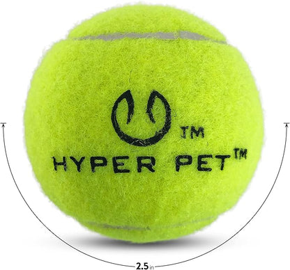 Hyper Pet Tennis Balls for Dogs (Pet Safe Dog Ball Dog Tennis Balls for Exercise & Training) Dog Ball Interactive Dog Toys work with Hyper Pet K9 Kannon K2 Dog Ball Launcher - 4 Pack 2.5" Green - PAWPICO