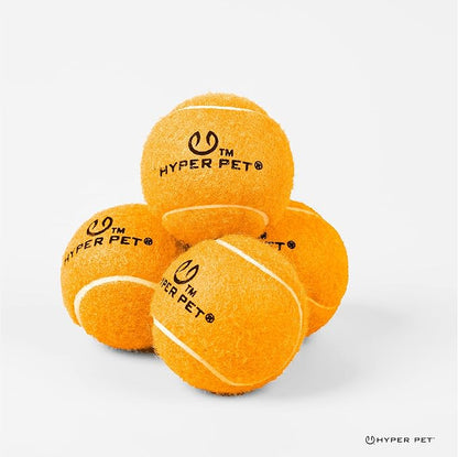 Hyper Pet Tennis Balls for Dogs (Pet Safe Ball for Exercise and Training) Interactive Dog Toys work with Hyper Pet K9 Kannon K2 Dog Ball Launcher - 4 Pack 2.5" Orange - PAWPICO