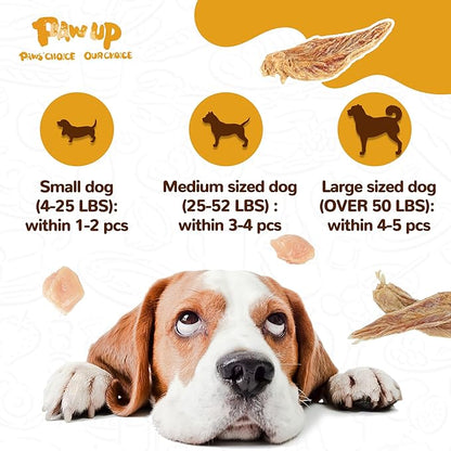 Chicken Jerky Dog Treats, Lower Moisture Content, Healthy Premium Chewy Dog Jerky Treats, 10.6 oz - PAWPICO