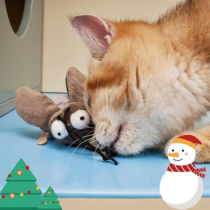 Gigwi Squeaky Cricket Cat Toy,Interactive Cat Toys Electronic Motion Activated Bug Sound，Automatic Cat Play Squeaky Toy for Indoor Fun - PAWPICO