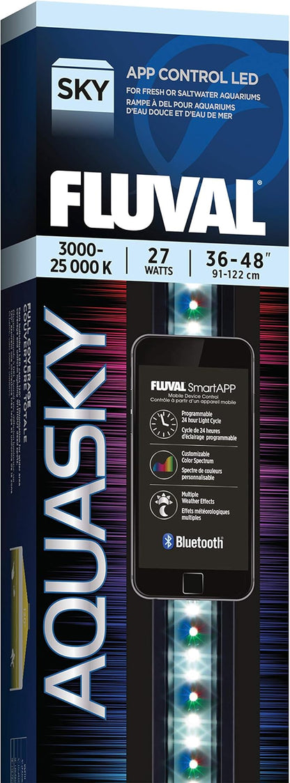 Fluval Aquasky 2.0 LED Aquarium Lighting, 27 Watts, 36-46 Inches Fluval