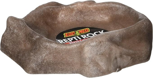 Zoo Med Repti Rock Reptile Water Dish for Fish, X-Small,Black ZooMed