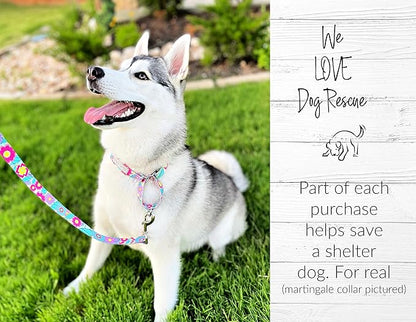 Lucky Love Dog - Adjustable Dog Collar with Easy Click Buckle for Small to Large Dogs, Durable, & Comfortable Collar for Male & Female Dogs, Pet Collar for Puppies & Adult Dogs - Caroline, XL LuckyLoveDog