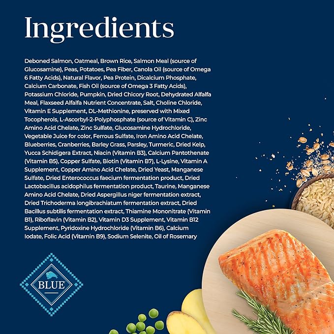Blue Buffalo Basics Adult Dry Dog Food for Skin & Stomach Care, Limited Ingredient Diet, Made in the USA with Natural Ingredients, Salmon & Potato Recipe, 11-lb. Bag - PAWPICO