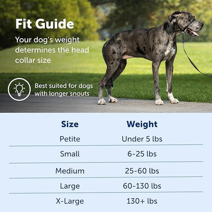PetSafe Gentle Leader No-Pull Dog Headcollar - The Ultimate Solution to Pulling - Redirects Your Dog's Pulling for Easier Walks - Helps You Regain Control - X-Large, Black PetSafe