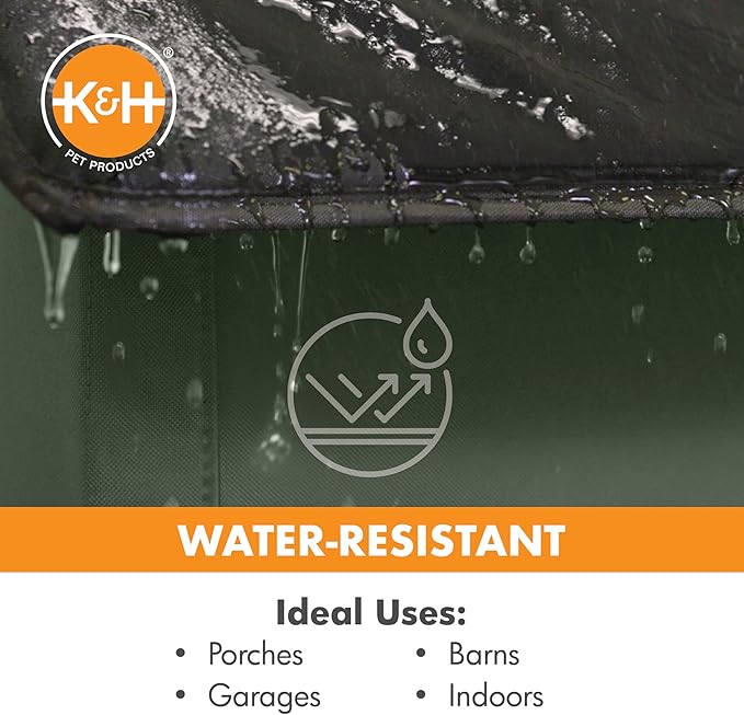 K&H Pet Products Outdoor Heated Kitty House, Outdoor Cat House for Outside Community Cats, Strays, and Ferals, Insulated Shelter, Warming Cold Weather House with Heated Pad for Winter - RealTree EDGE - PAWPICO