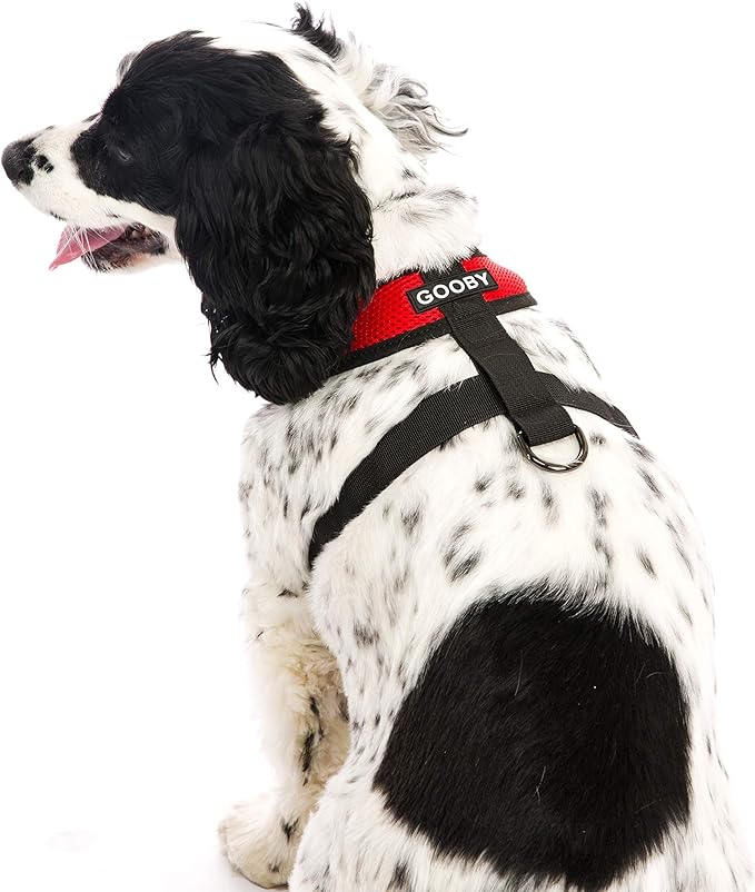 Gooby Comfort X Head In Harness - Red, X-Large - No Pull Small Dog Harness, Patented Choke-Free X Frame - Perfect on the Go Dog Harness for Medium Dogs No Pull or Small Dogs for Indoor and Outdoor Use Gooby