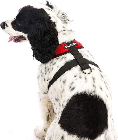 Gooby Comfort X Head In Harness - Red, X-Large - No Pull Small Dog Harness, Patented Choke-Free X Frame - Perfect on the Go Dog Harness for Medium Dogs No Pull or Small Dogs for Indoor and Outdoor Use Gooby