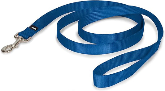 PetSafe Nylon Dog Leash – Strong, Durable, Traditional Style Leash with Easy to Use Bolt Snap – 1" x 6', Royal Blue PetSafe