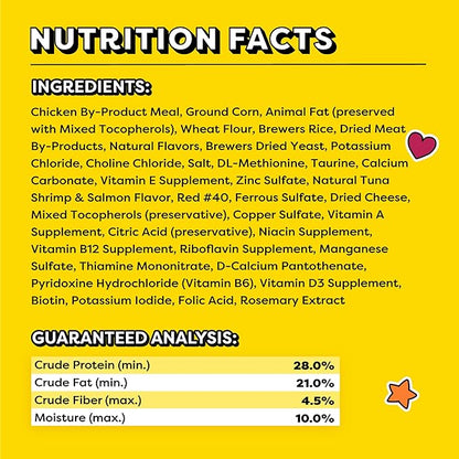 TEMPTATIONS MIXUPS Crunchy and Soft Cat Treats Surfer's Delight Flavor, 6.3 oz. Pouch, Pack of 10 Temptations