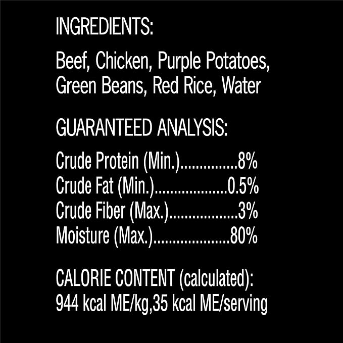 CESAR SIMPLY CRAFTED Adult Soft Wet Dog Food Meal Topper Beef, Chicken, Purple Potatoes, Green Beans & Red Rice, 1.3 oz. Tubs, (Pack of 10) - PAWPICO
