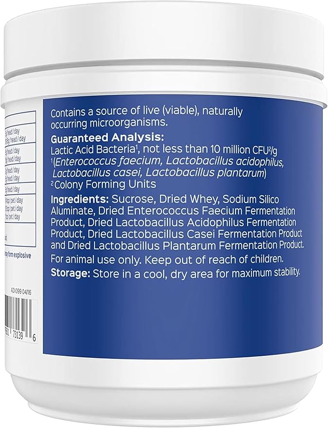 Probios Dispersable Powder - Probios Powder, Pet Probiotic, Probiotics for Swine, Equine, Sheep, Goat, Dog, Cat, Bird, Rabbit, Foals (240 gm) Probios