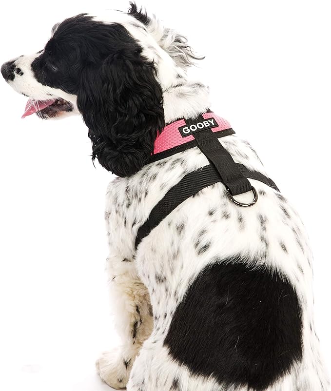 Gooby Comfort X Head In Harness - Pink, X-Large - No Pull Small Dog Harness Patented Choke-Free X Frame - Perfect on the Go Dog Harness for Medium Dogs No Pull or Small Dogs for Indoor and Outdoor Use Gooby