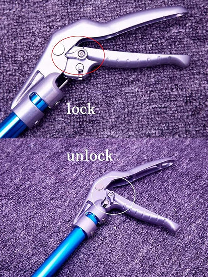 47-inch Snake Tongs Snake Catcher Grabber Tool Aluminum Alloy Reptile Catching Professional Equipment Ouronehome