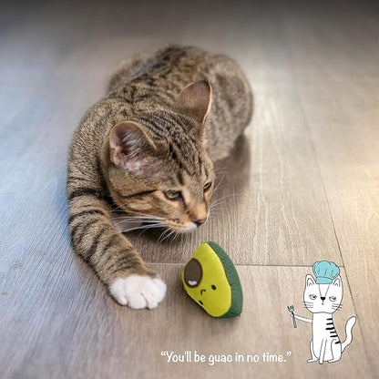 Catstages Lil' Avocato Dental Health Catnip Cat Chew Toy - PAWPICO