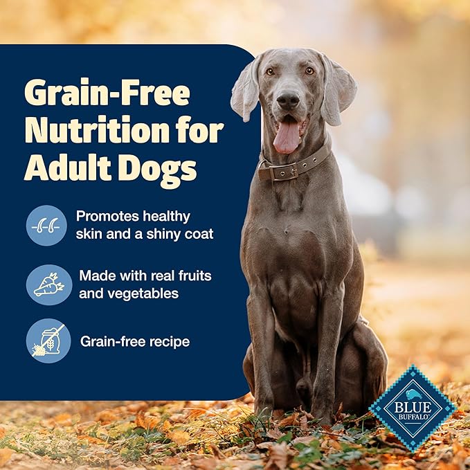 Blue Buffalo Freedom Grain-Free Dry Dog Food, Complete & Balanced Nutrition for Adult Dogs, Made in the USA With Natural Ingredients, Chicken & Potatoes, 11-lb Bag - PAWPICO