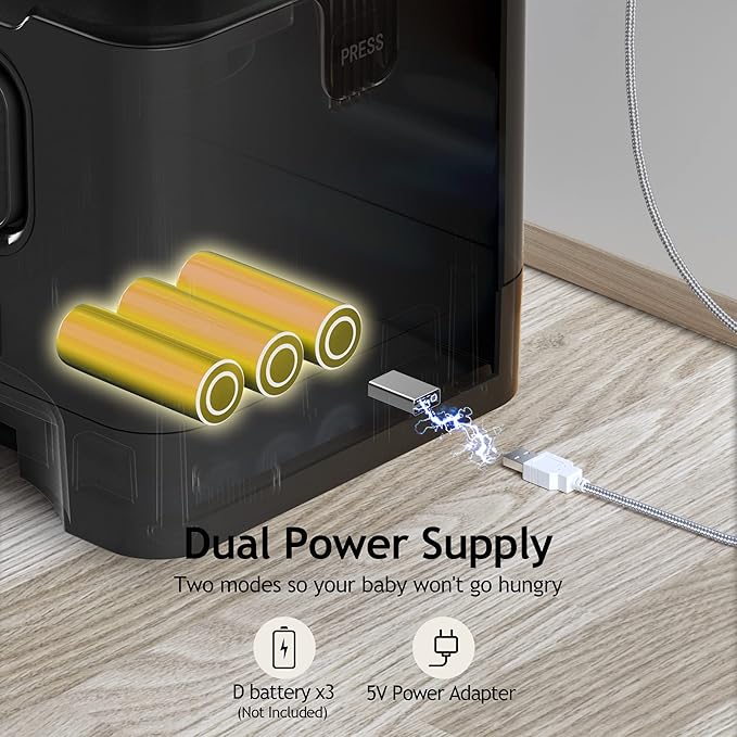 VOLUAS Automatic Cat Feeders - Dry Food Dispenser with Timer, Desiccant Bag, Programmable Portion Size Control 4 Meals Per Day, 10s Voice Recorder - PAWPICO