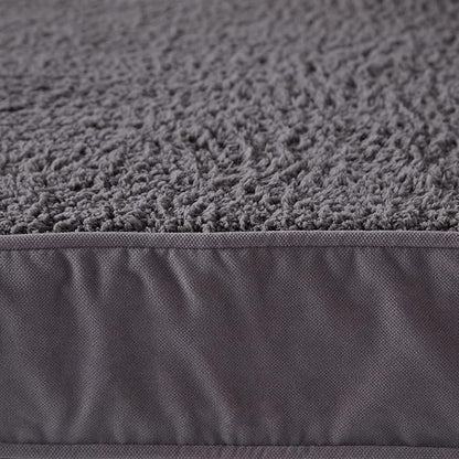 Happy Hounds Oscar Rectangle Orthopedic Foam Sherpa Dog Bed, Small (36 x 24 in.), Pewter - PAWPICO