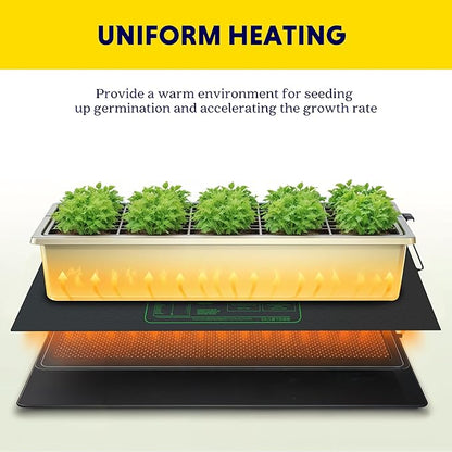 iPower Waterproof Seedling Heat Mat 48" x 20", ETL Certified Durable Germination Heating Pad, for Seed Starting Propagation iPower