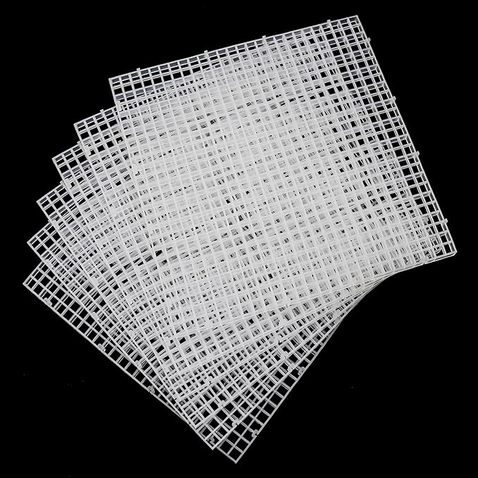 ALEGI Aquarium Fish Tank Divider Plastic Egg Crate Aquarium Filter Bottom Tray Plastic Grid (L 6pcs) ALEGIAquarium