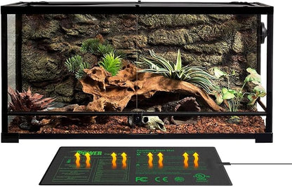 iPower 10" x 20.75" Seeding Heat Mat Upgraded Carbon Film Indoor Warm Hydroponic Plant Germination Starting Pad Durable Waterproof, Black iPower