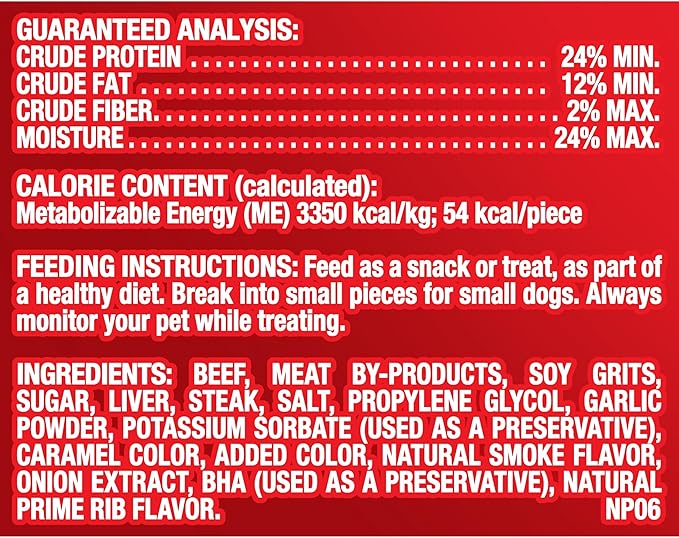 Pup-Peroni Dog Treats, Prime Rib Flavor, 38 Ounce, Made with Real Steak - PAWPICO