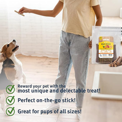 Mon Ami Beef Meat Sticks for Dogs with Farm Fresh Vegetables (11 Oz) – Human Grade Dog Treats with Superfoods - Training Treats for Dogs - Healthy Dog Treats for Small, Medium and Large Dogs - PAWPICO