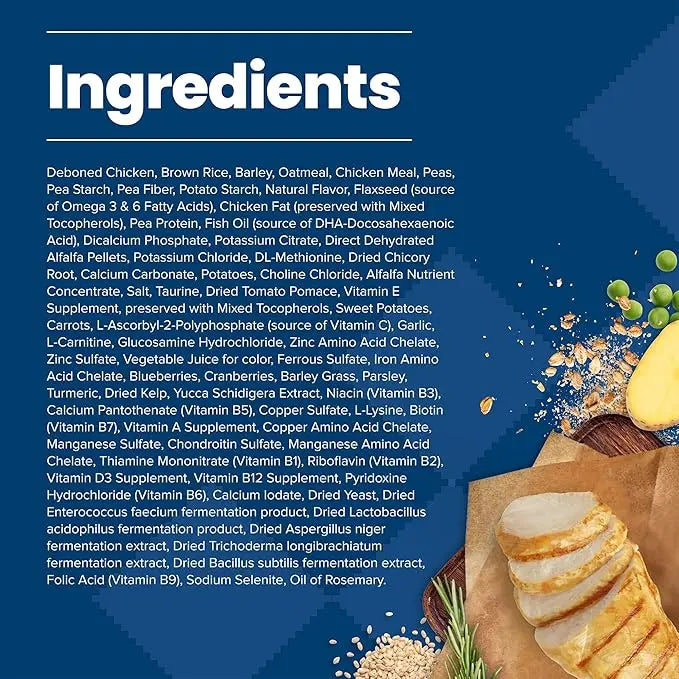 Blue Buffalo Life Protection Formula Senior Dry Dog Food, Supports Joint Health and Mobility, Made with Natural Ingredients, Chicken & Brown Rice Recipe, 30-lb. Bag - PAWPICO