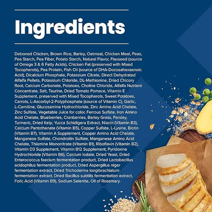 Blue Buffalo Life Protection Formula Senior Dry Dog Food, Supports Joint Health and Mobility, Made with Natural Ingredients, Chicken & Brown Rice Recipe, 30-lb. Bag - PAWPICO