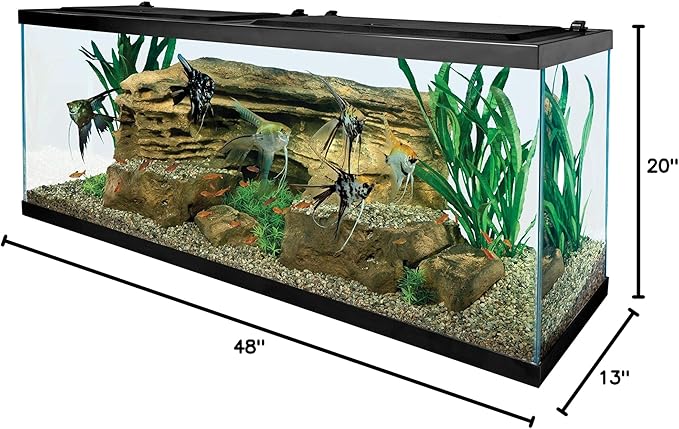 Tetra Glass Aquarium 55 Gallons, Rectangular Fish Tank (NV52018) Tetra