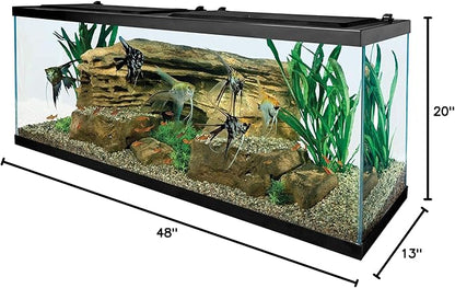 Tetra Glass Aquarium 55 Gallons, Rectangular Fish Tank (NV52018) Tetra
