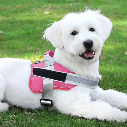 Bolux Dog Harness, No-Pull Reflective Dog Vest, Breathable Adjustable Pet Harness with Handle for Outdoor Walking - No More Pulling, Tugging or Choking (Fuchsia, X-Large (Pack of 1)) Bolux